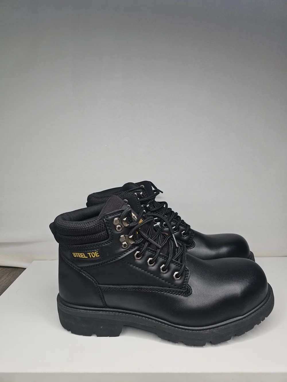 NWT Brahma Gus Steel Toe Black Leather Work Boots Men’s 11W